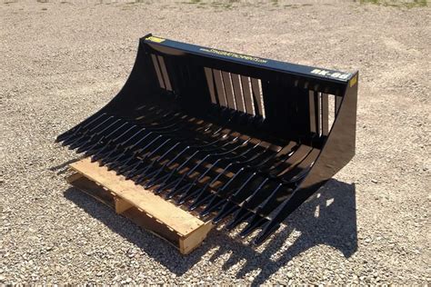 heavy duty skid steer rock buckets|skid steer rock bucket attachment.